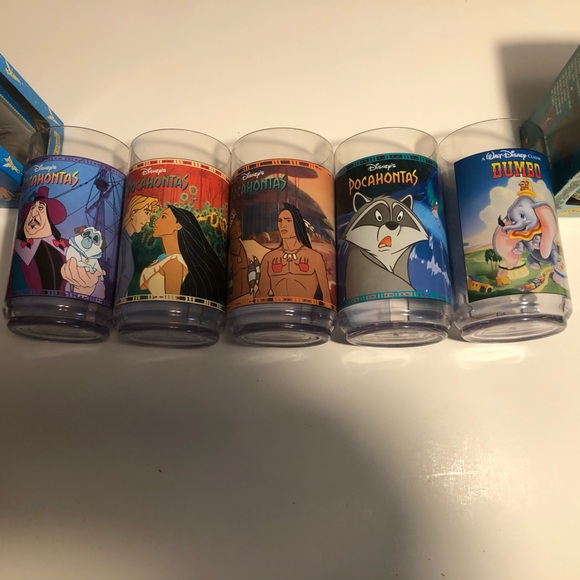 Vintage 1994 Disney Collector & Colors of the Wind Series Cups Set of 10 NIB - Picture 8 of 9